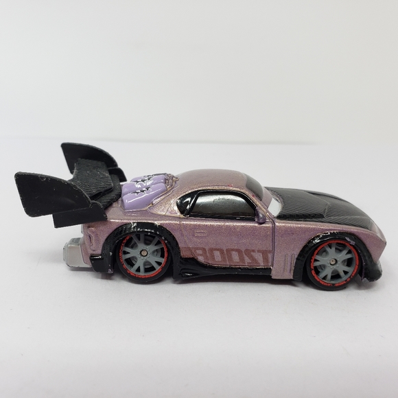 Disney Pixar Cars BOOST Supercharged Diecast Purple Car with Red Rims - Picture 11 of 14
